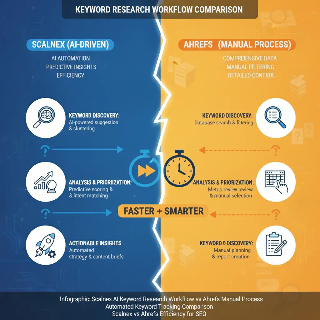 Scalnex Keyword Research vs Ahrefs: Which to Choose? - illustration