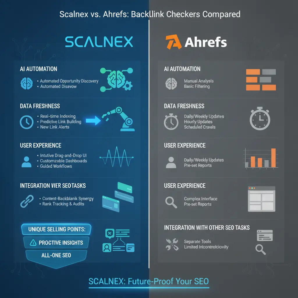 Scalnex Backlink Checker vs Ahrefs: Who Comes Out On Top? - illustration