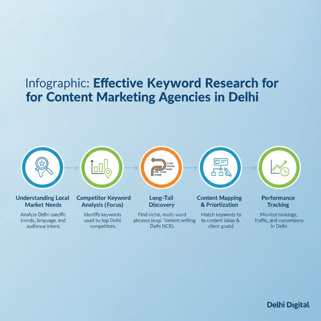 Keyword Research for Delhi Content Agencies - illustration