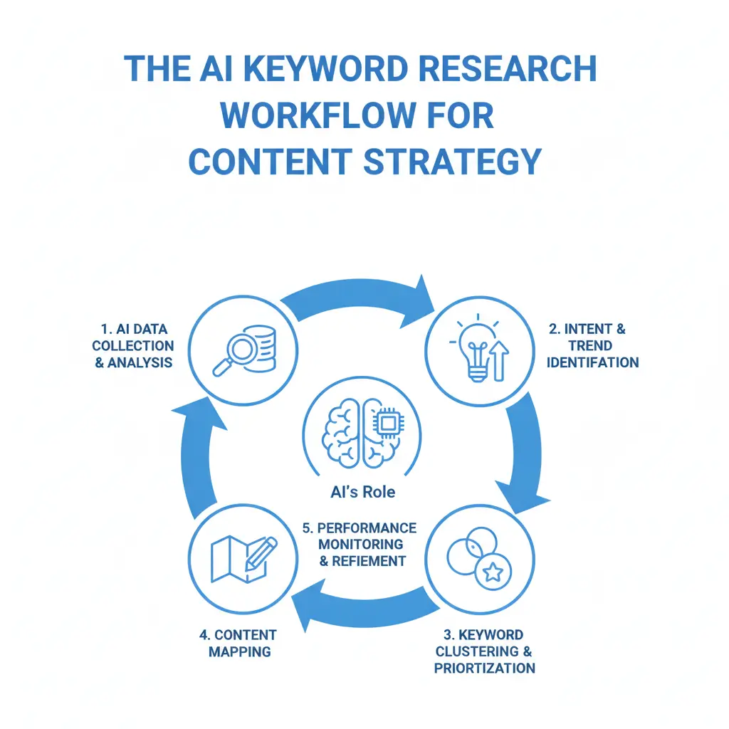 How AI Keyword Research Optimizes Content Strategy - illustration